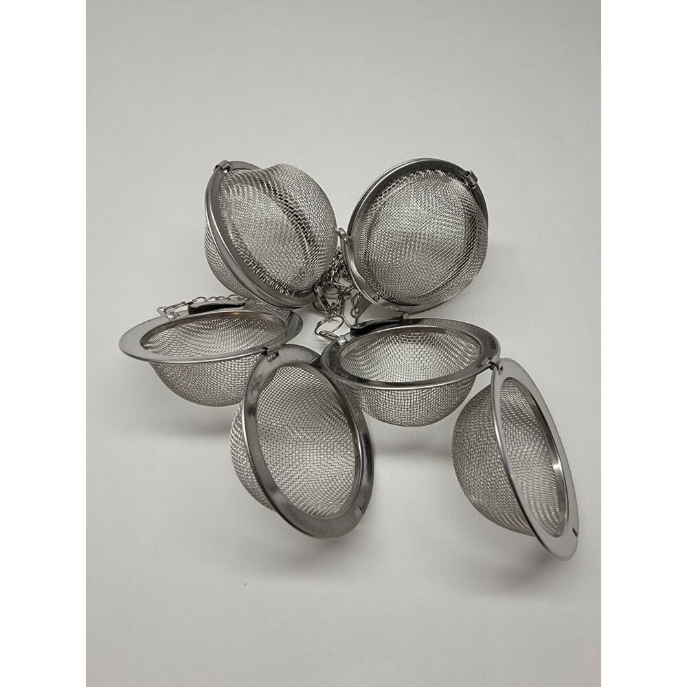 Tea Infuser Ball Mesh Leaf Herb Strainer Stainless Steel Secure Locking 4pcs